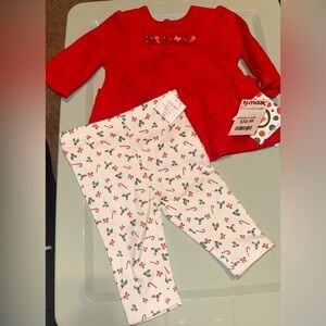 T.J.Maxx Red and White Kids Matching Set